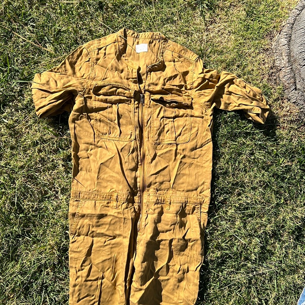 Collection lab dip brown jumpsuit